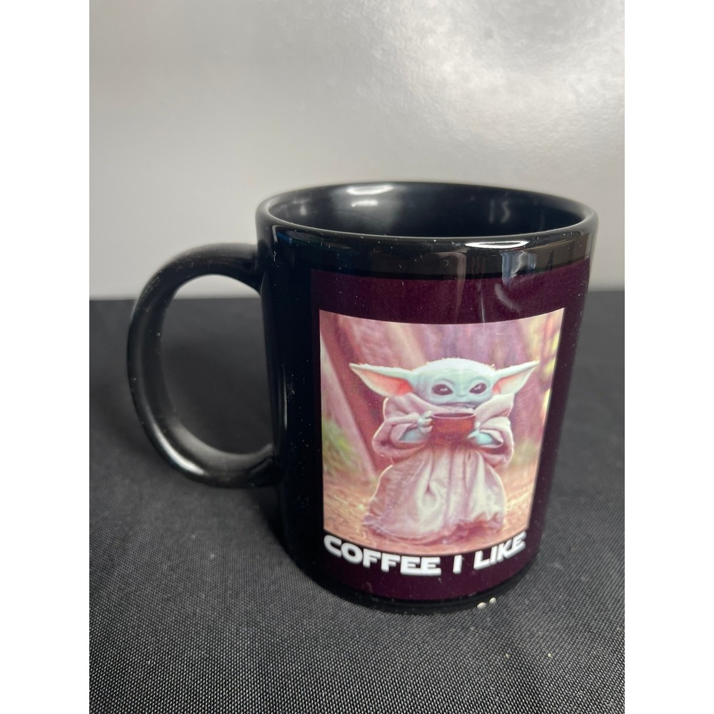 Star Wars The Mandalorian Baby Yoda Grogu Coffee I Like Black Ceramic Mug